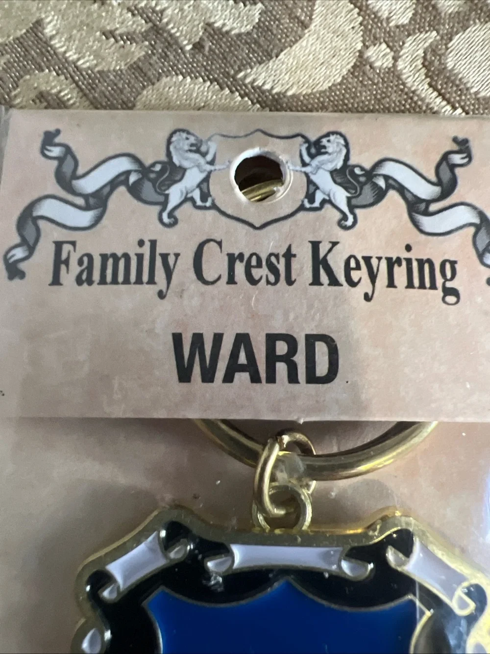 HERALDRY NAMES FAMILY CREST COAT OF ARMS Ward KEYRING Family History
